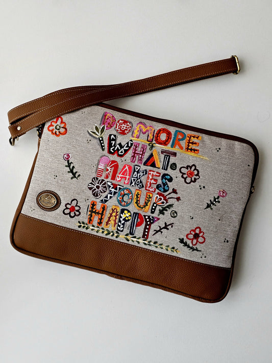 Laptop Sleeve Happy