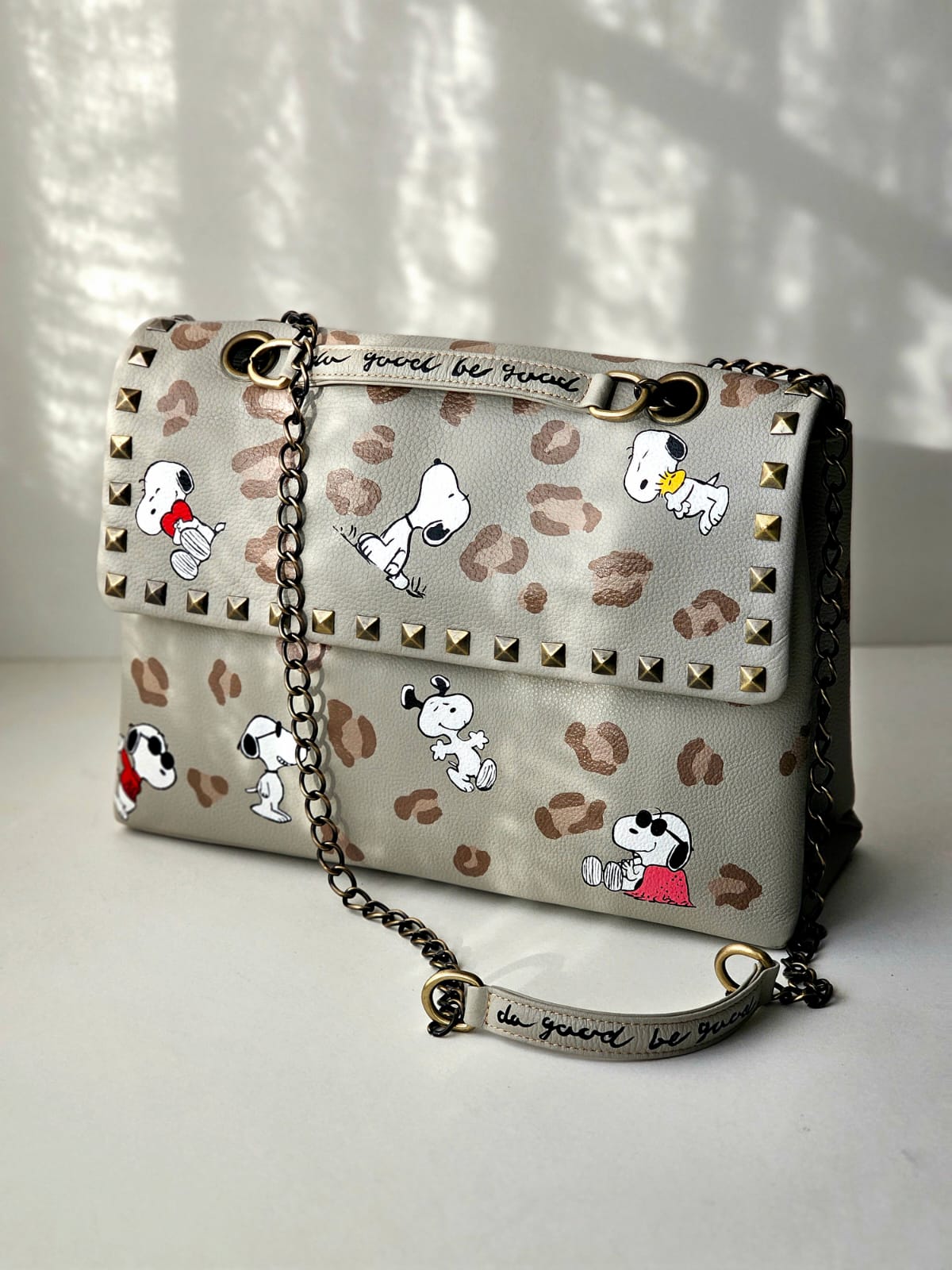 Rectangular Leather Bag X Snoopy