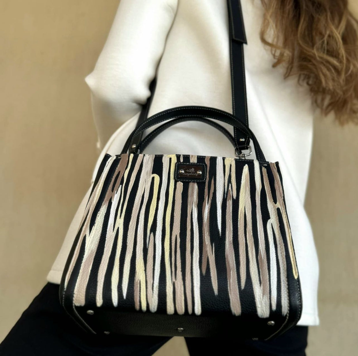 Leather Cross Bag Black #2
