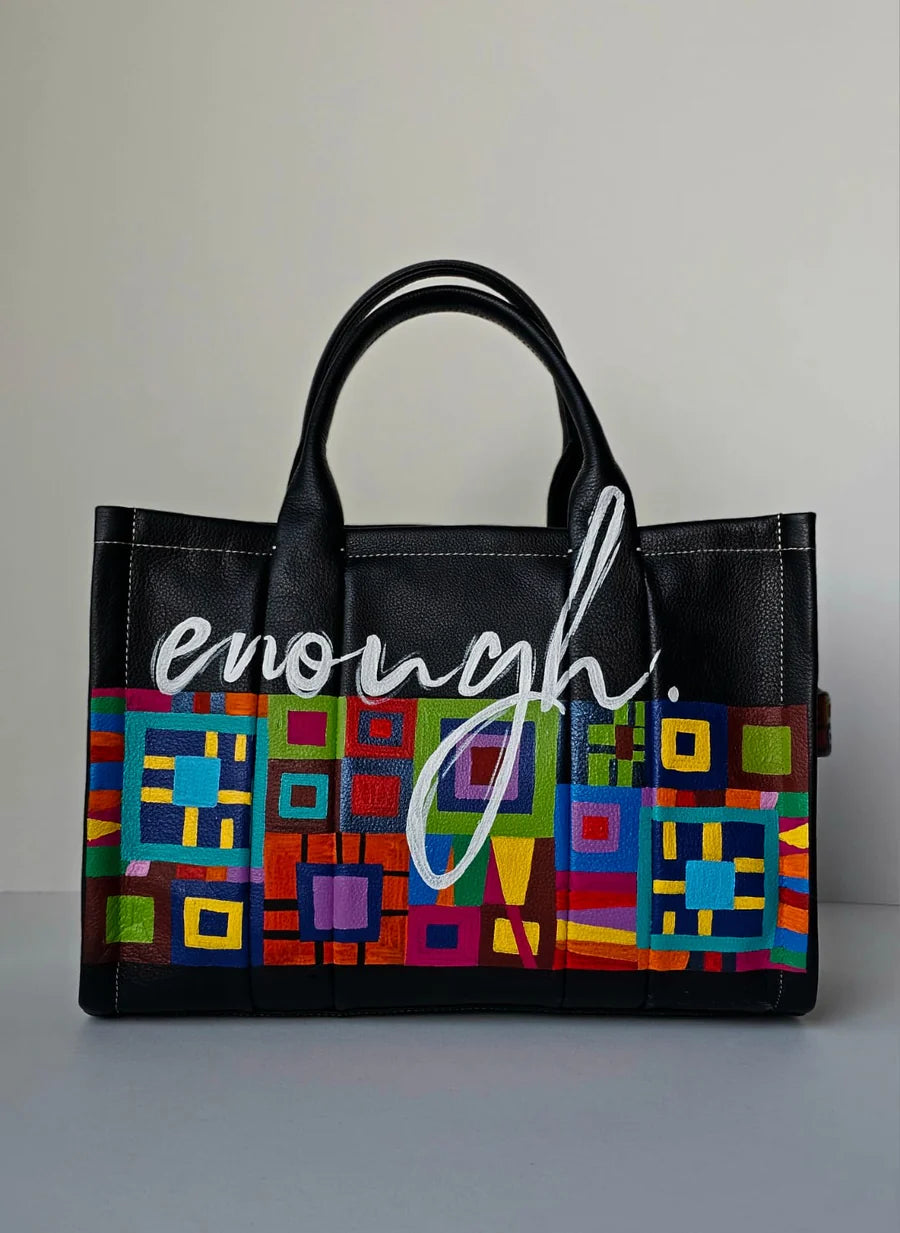 Large Tote Bag Black X Enough