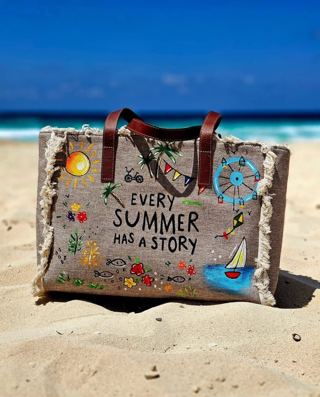 Large Beach Bag X Summer Story
