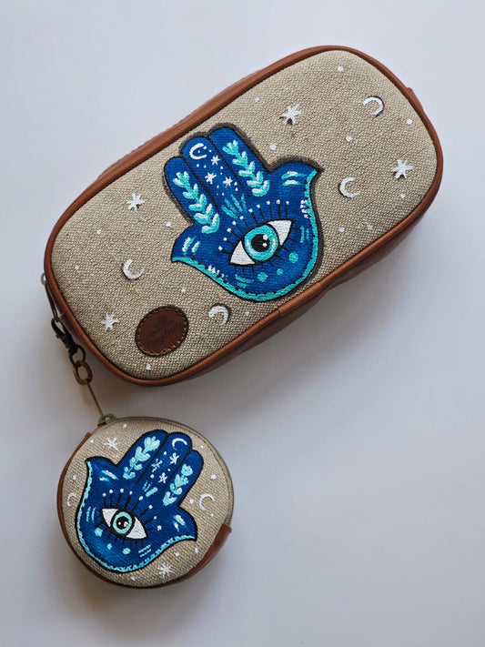 Pencil Case X Coin Purse Blue Kaf