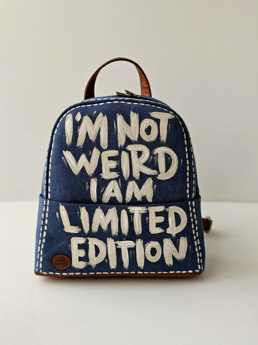 Fabric Medium Backpack Jeans