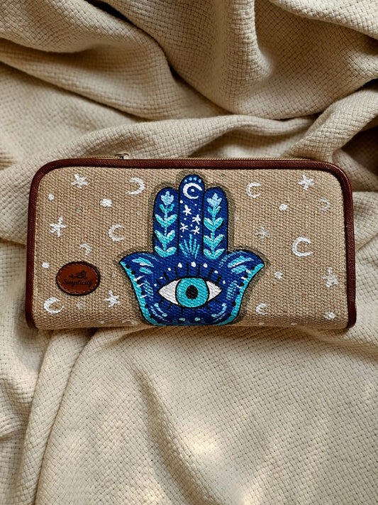Fabric Wallets Blue Kaf