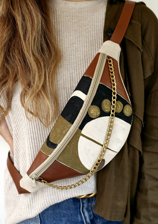 Fabric Fanny Pack Black 4