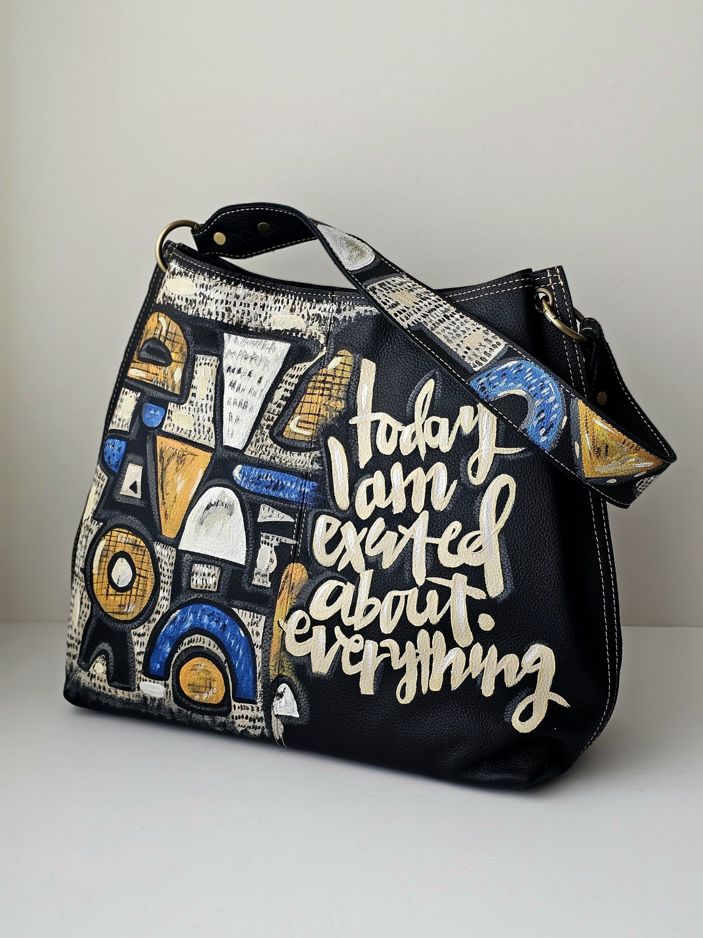 Large Leather Bag Black X Today Im Excited