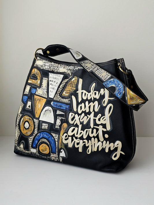 Large Leather Bag Black X Today Im Excited