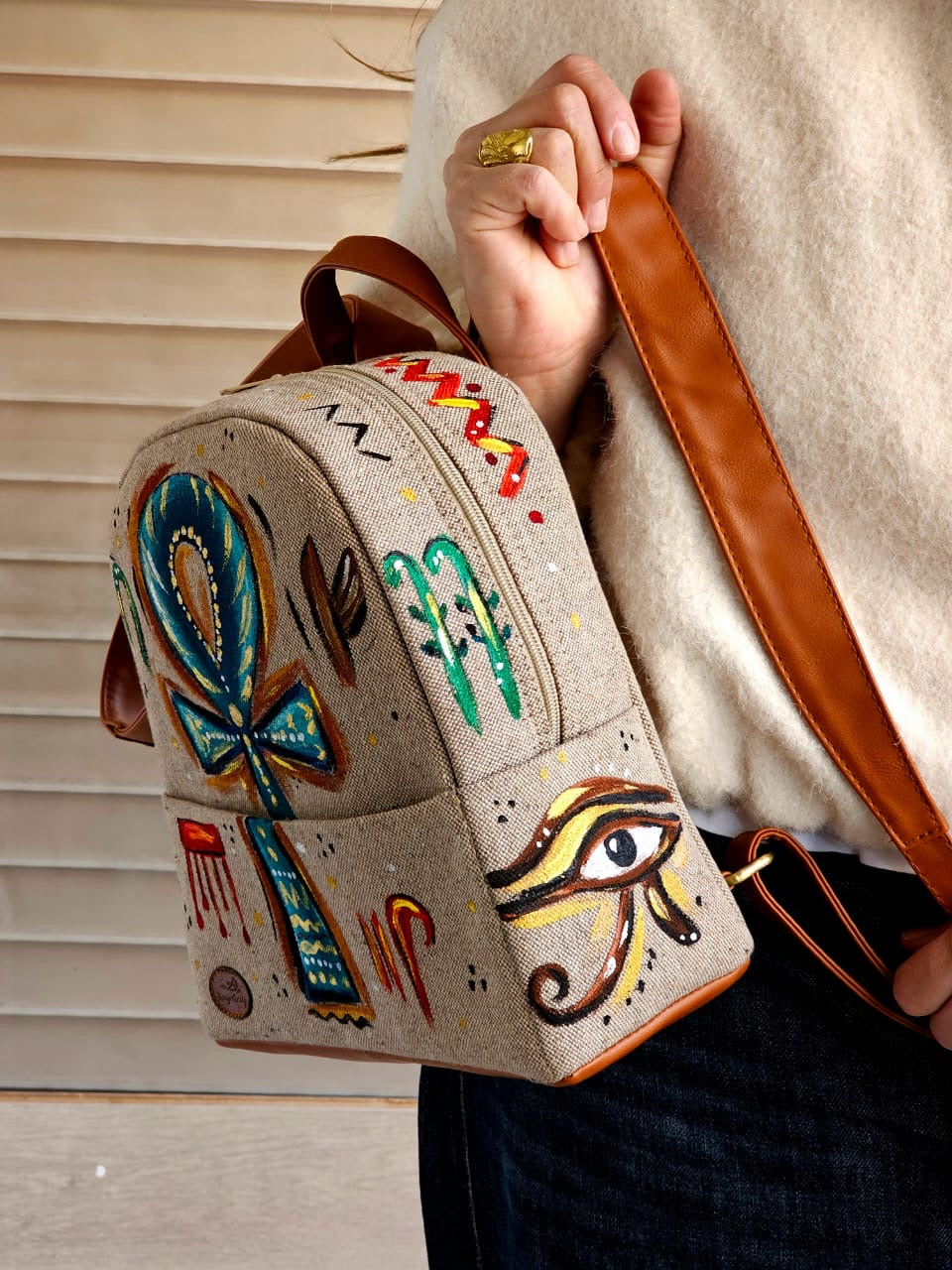 Medium Backpack X Blue Key of Life