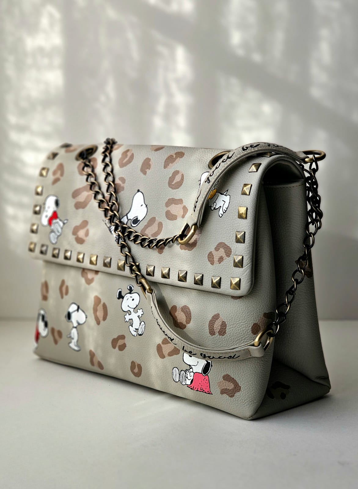 Rectangular Leather Bag X Snoopy