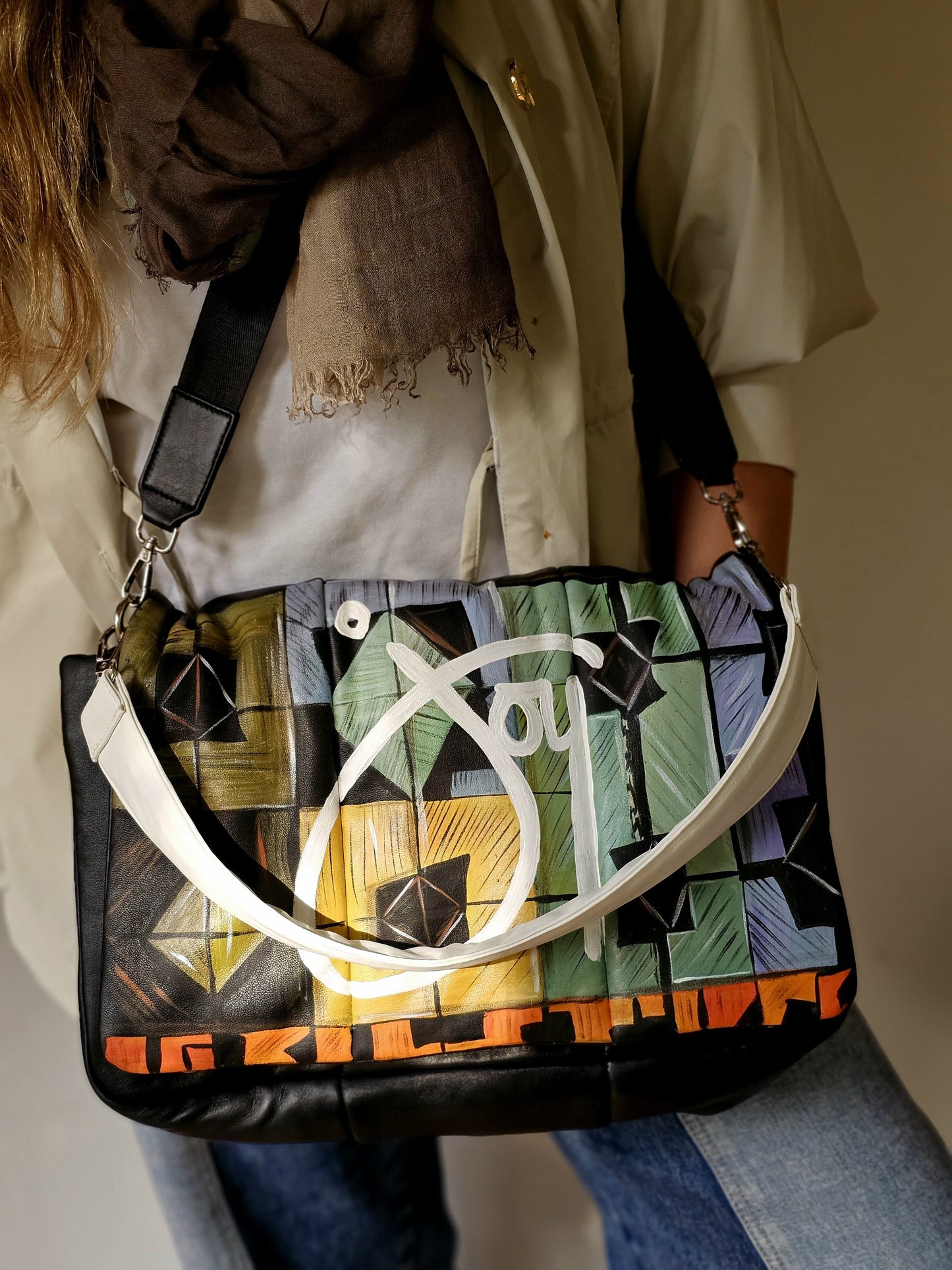 Bold leather Black X Joy