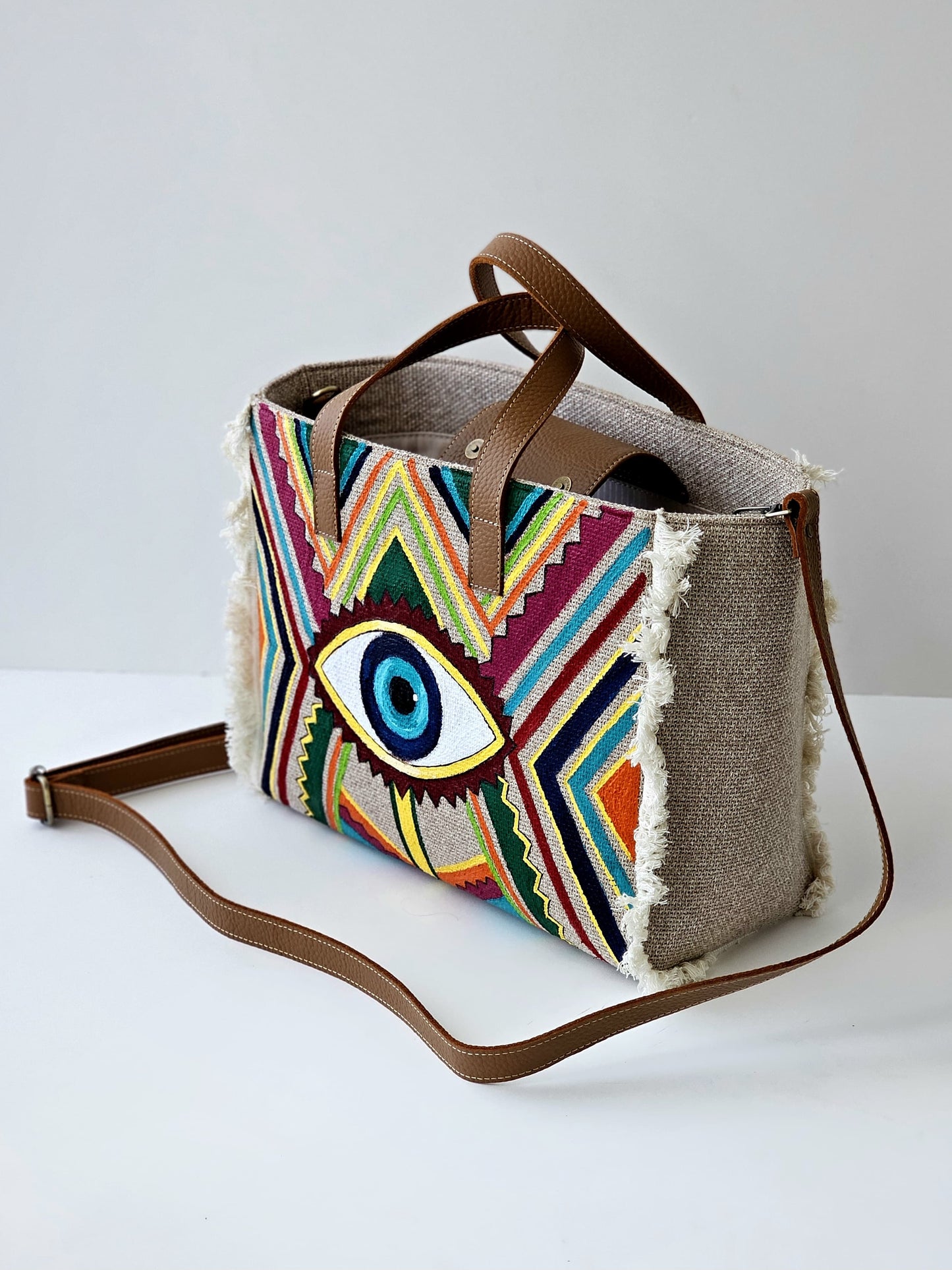 Beige Tote Bags