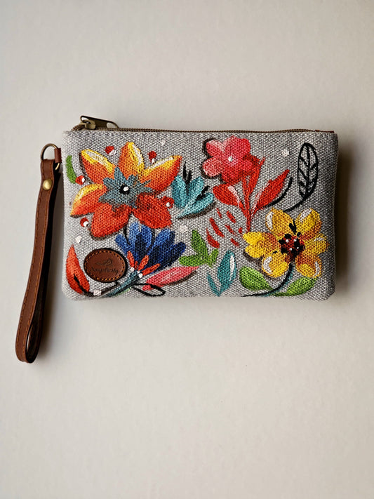 Mini Pouch X Colorful Flowers