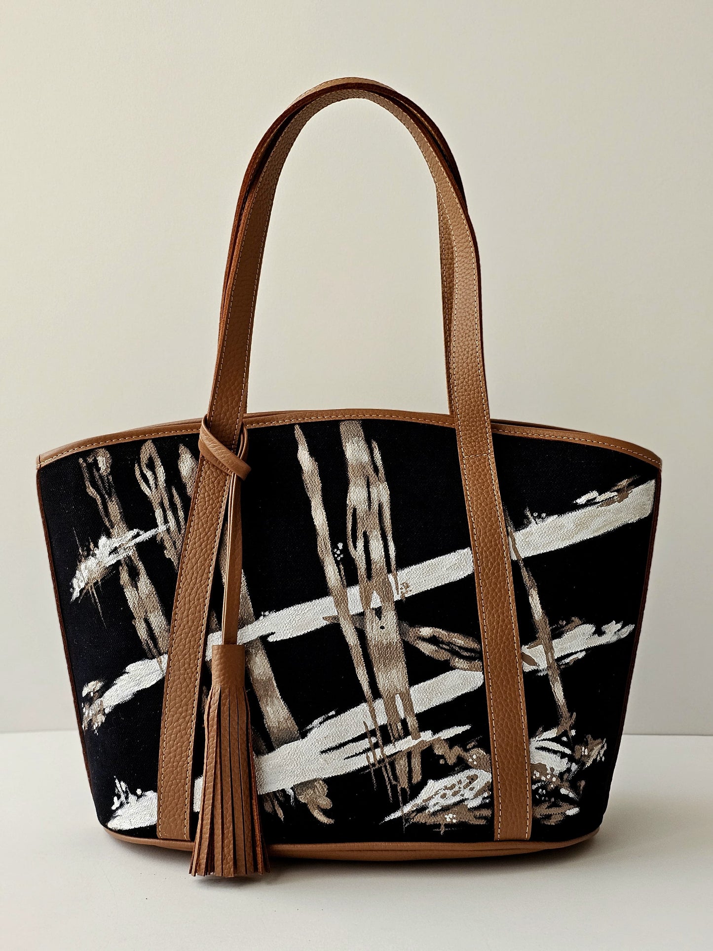 Black Havan Striped Bag