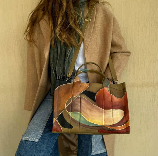 Large Tote Bag Olive X Colors 2