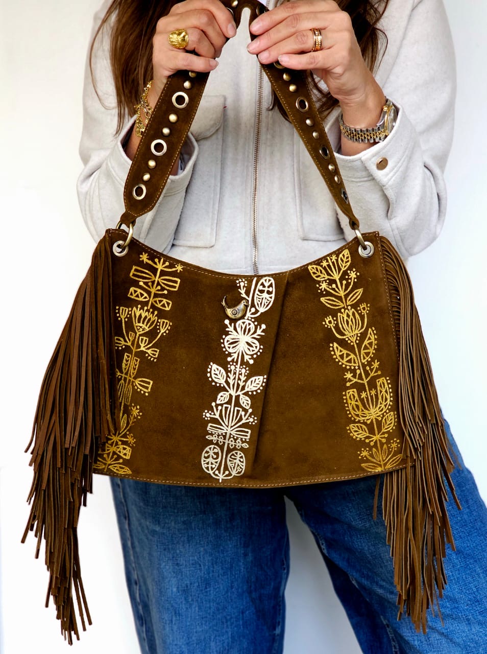Shoulder Bag Side Fringes