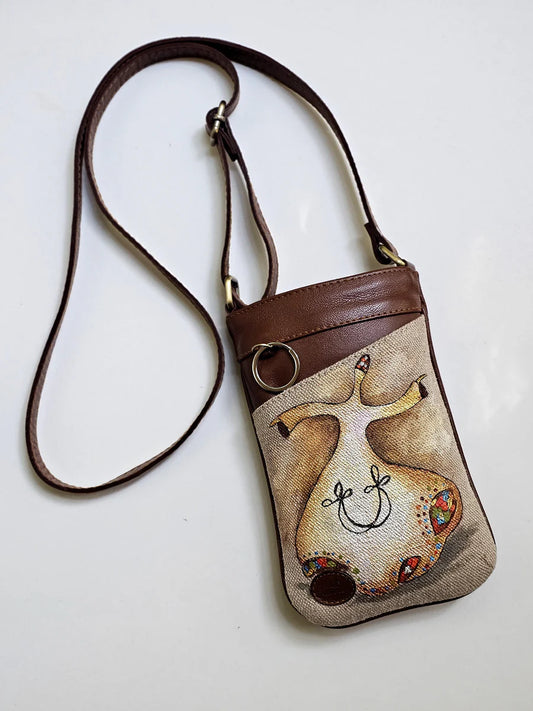 Mobile Cross Bag Beige X Tanoura