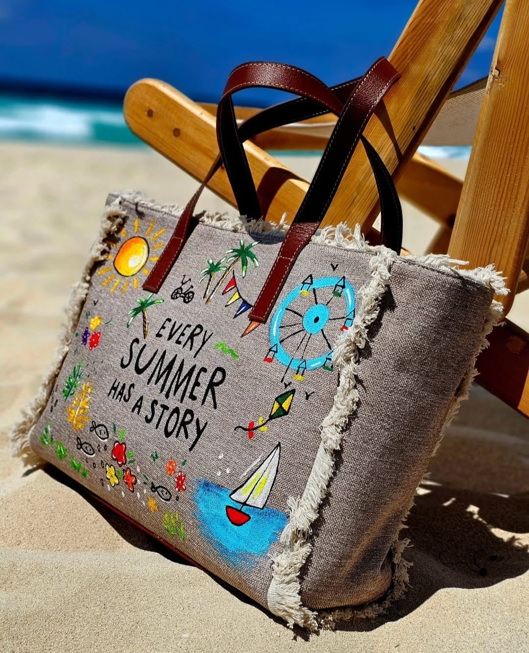Large Beach Bag X Summer Story