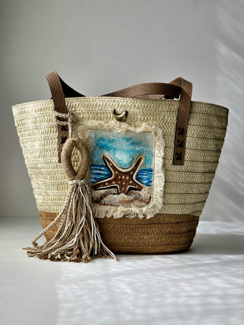Straw Beach Bag
