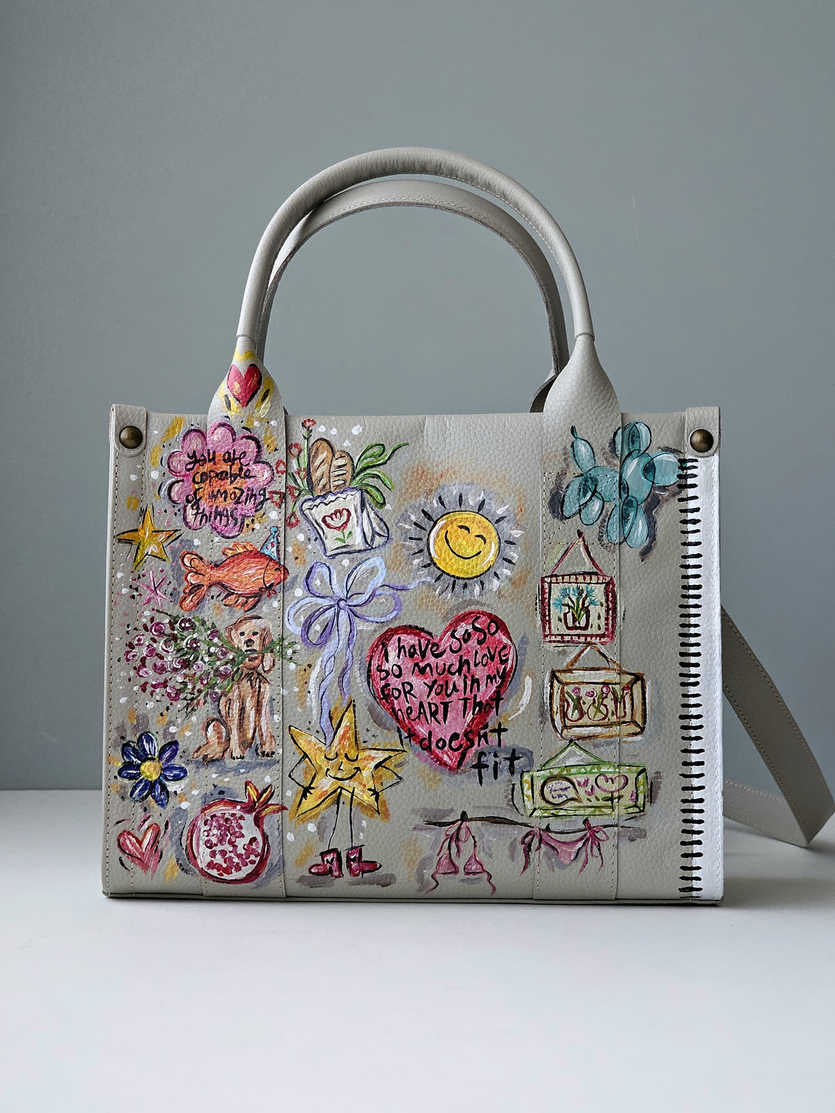 Medium Tote Bag X Happy Sketch