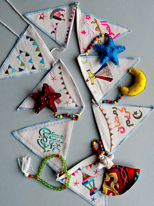 Hanging Deco X Blue Border