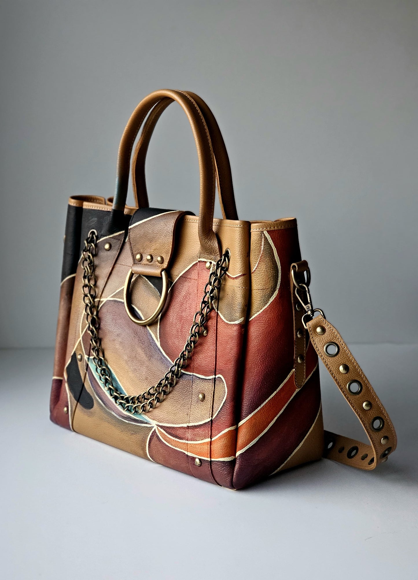 Leather Bag with Ring Havan X Colors