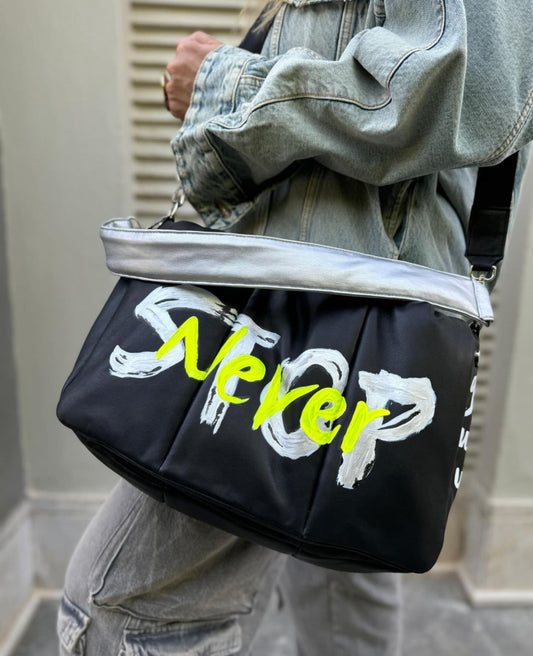 Bold leather Black X NeverStop