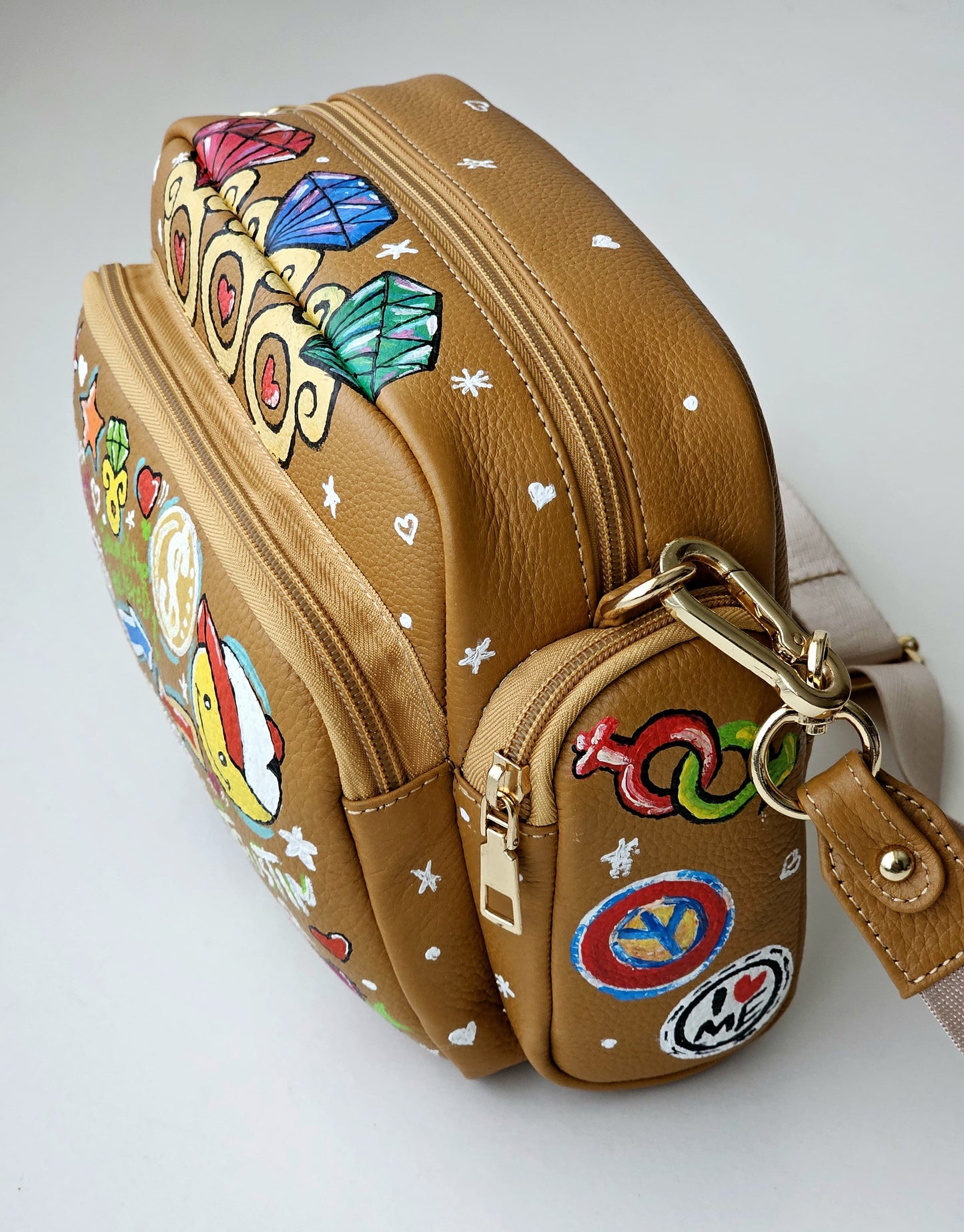 Leather Cross Bag Havan X Positive Vibes