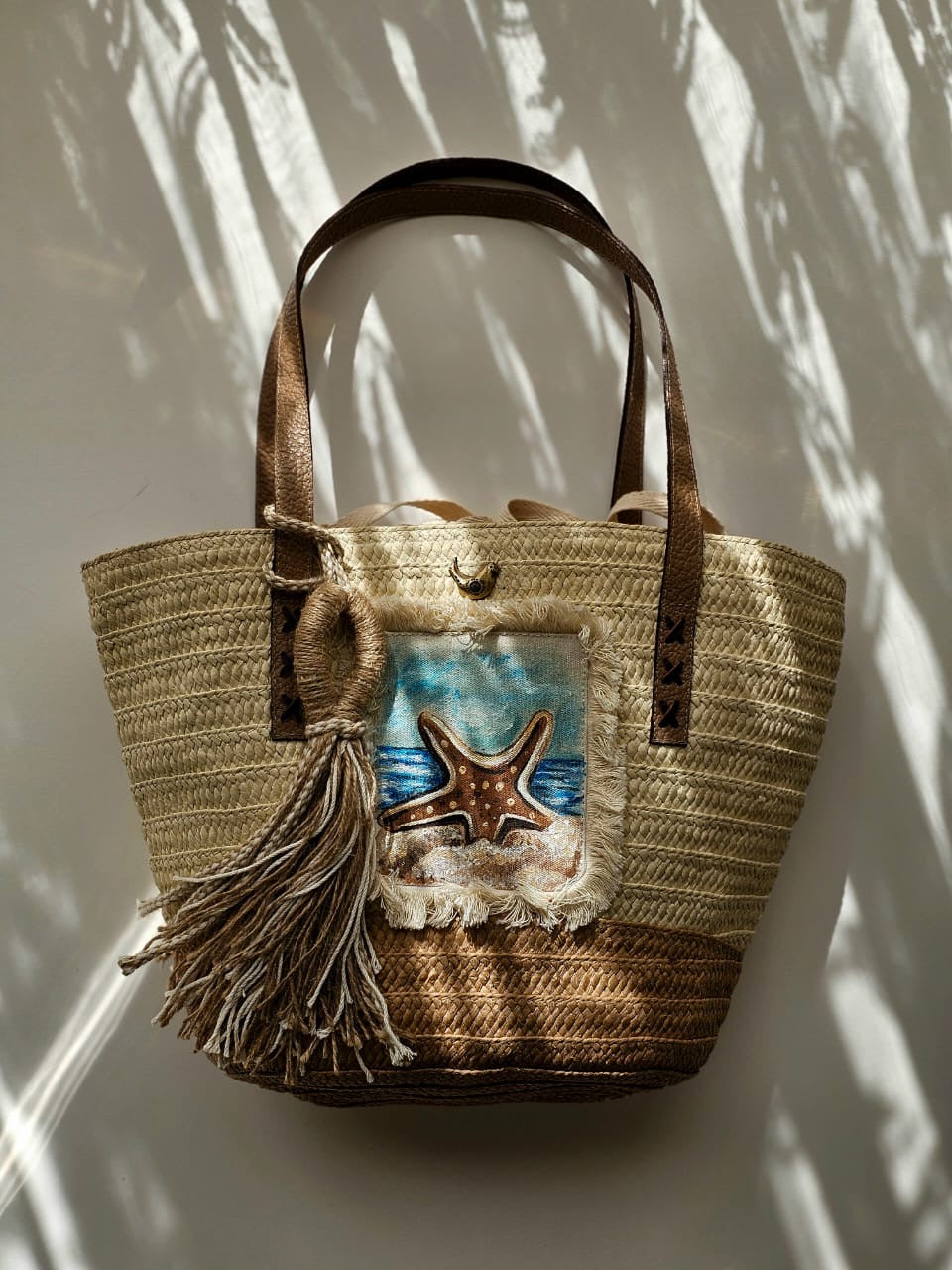 Straw Beach Bag
