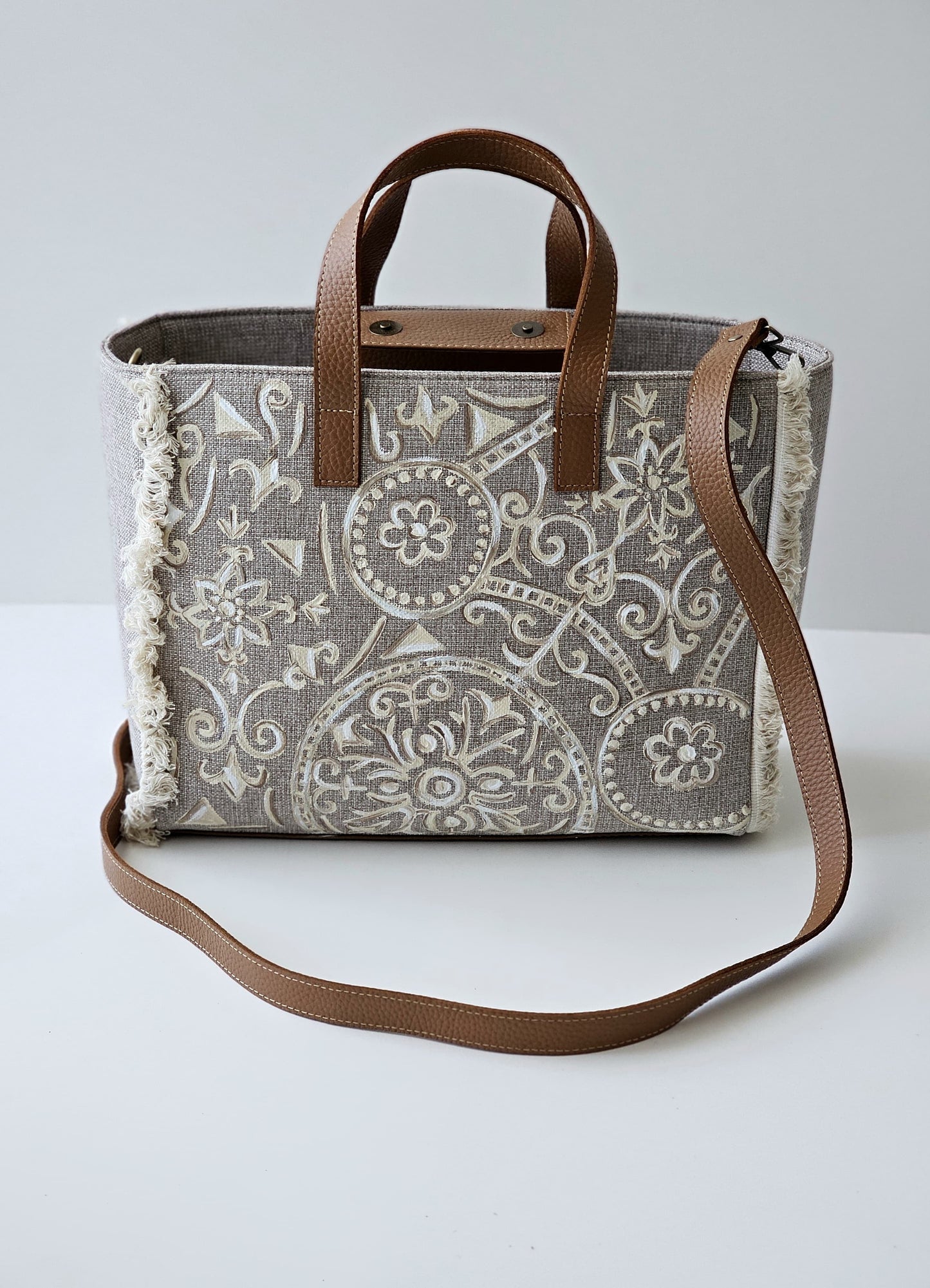 Beige Tote Bag Off White