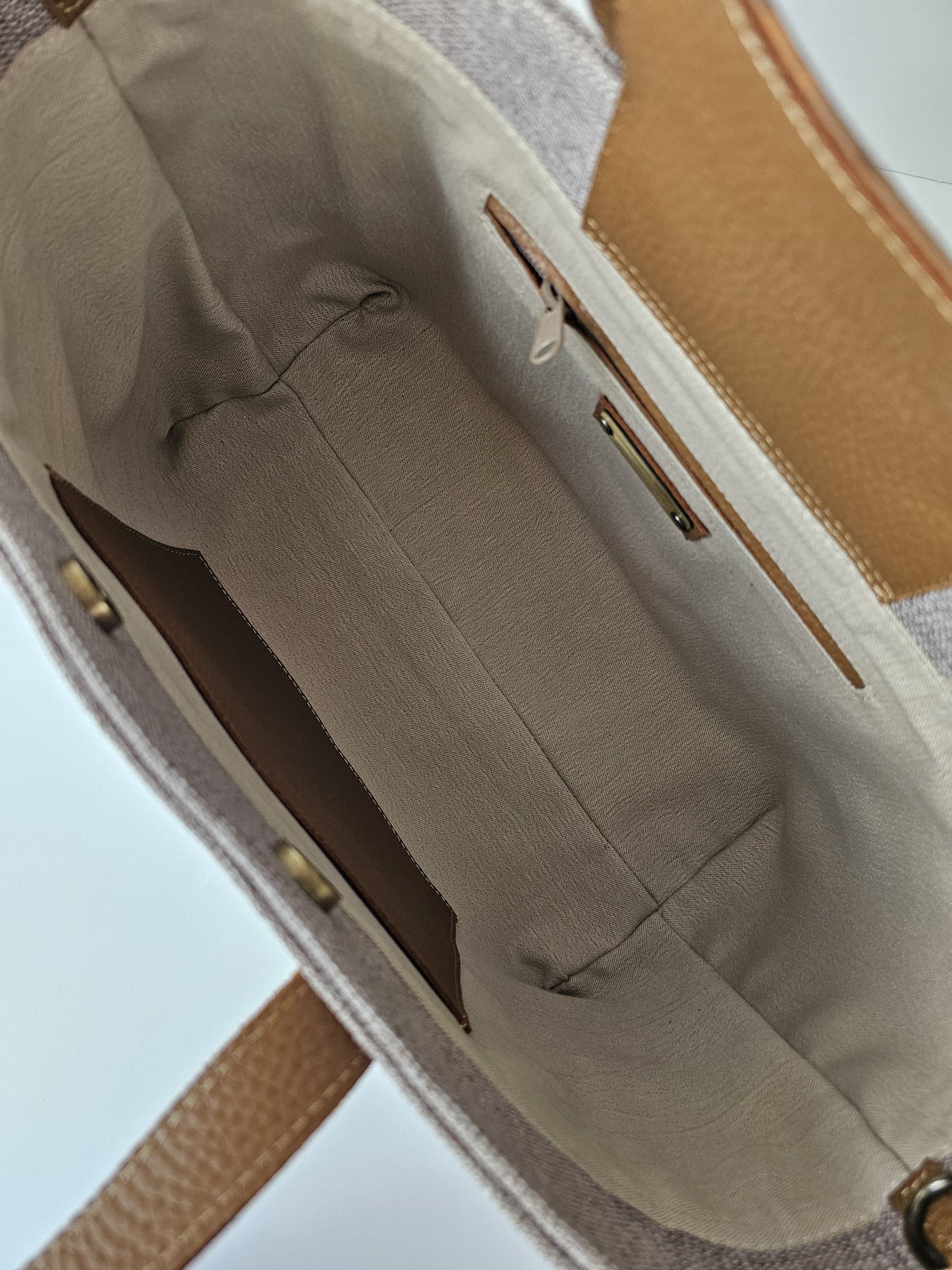 Beige Tote Bag X Colorful