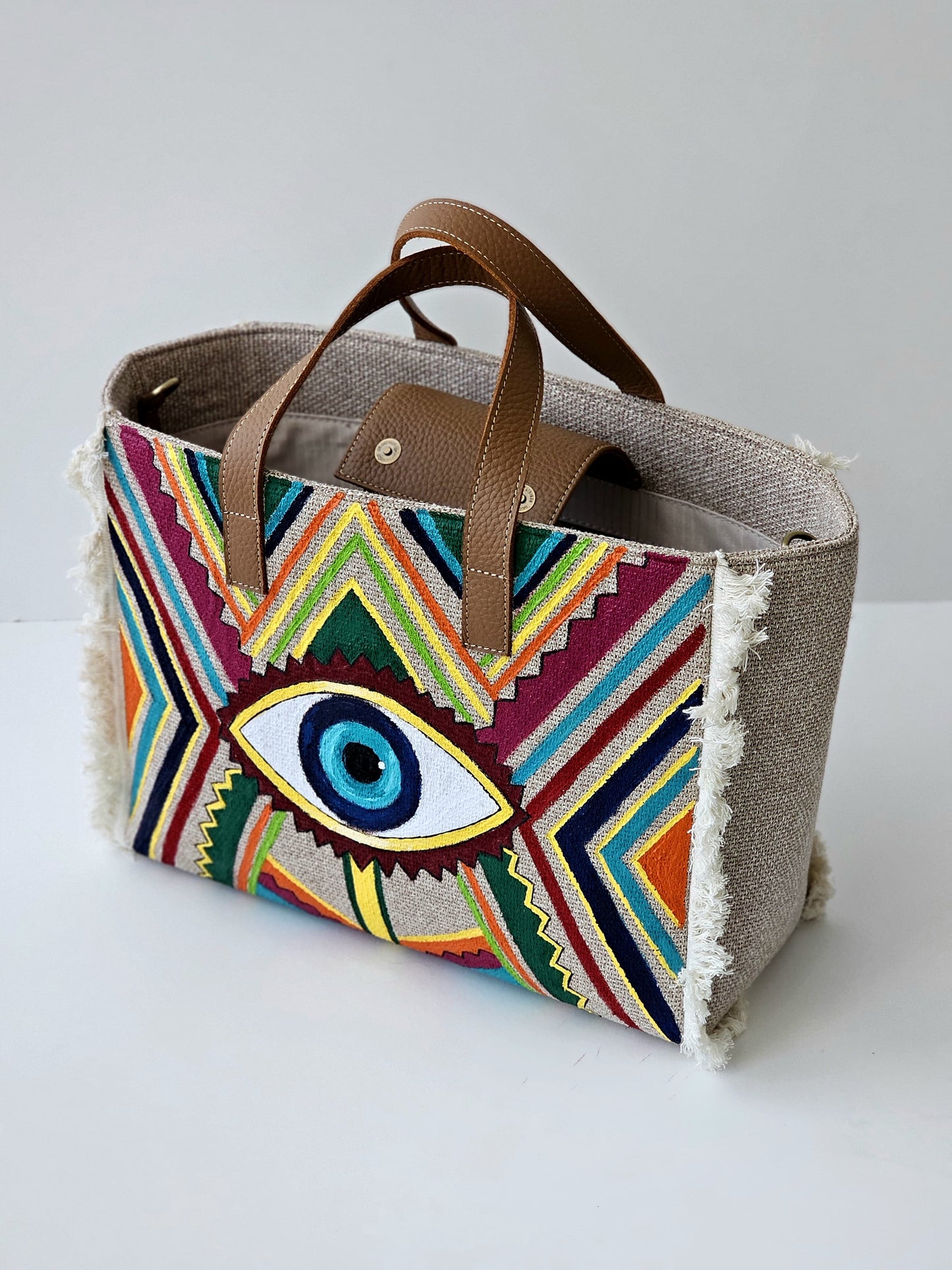 Beige Tote Bags