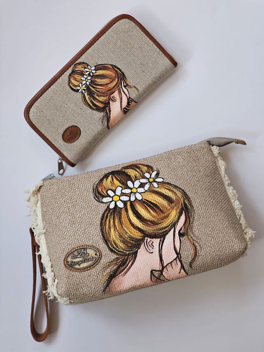Cross Bag + Wallet Lady