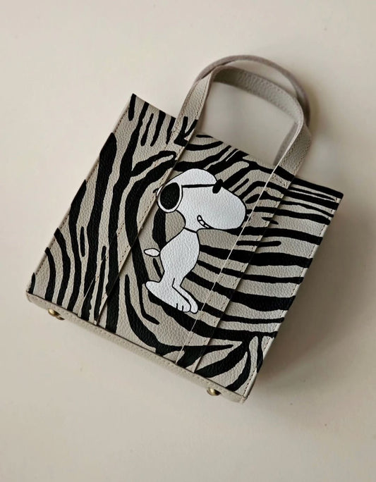 Mini Tote Bag Beige X Snoopy