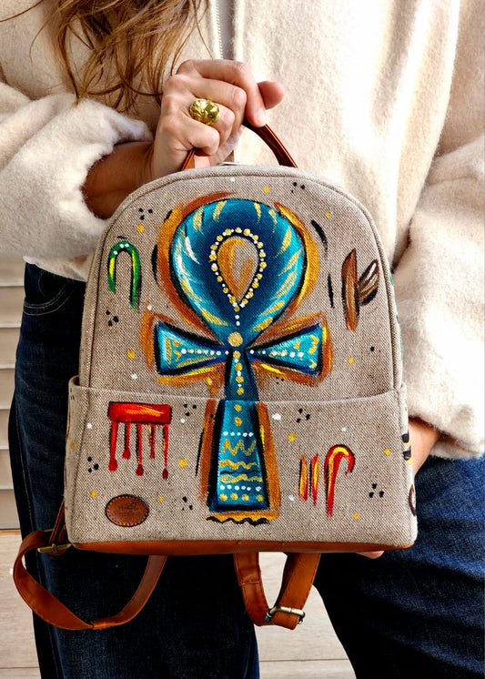 Medium Backpack X Blue Key of Life