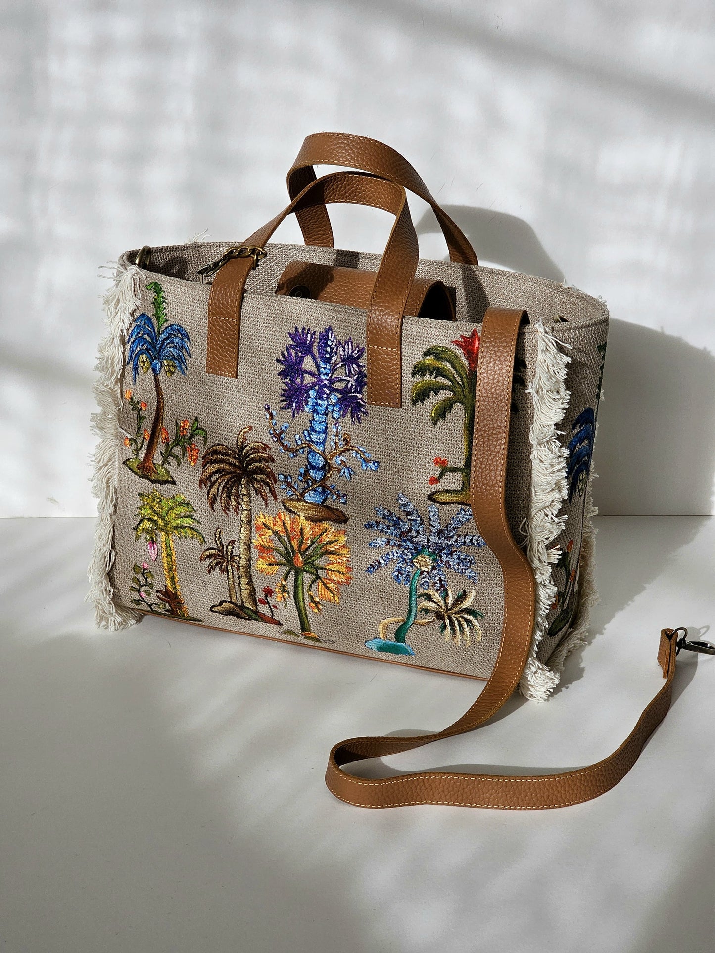 Beige Tote Bag X Tropical Vibes