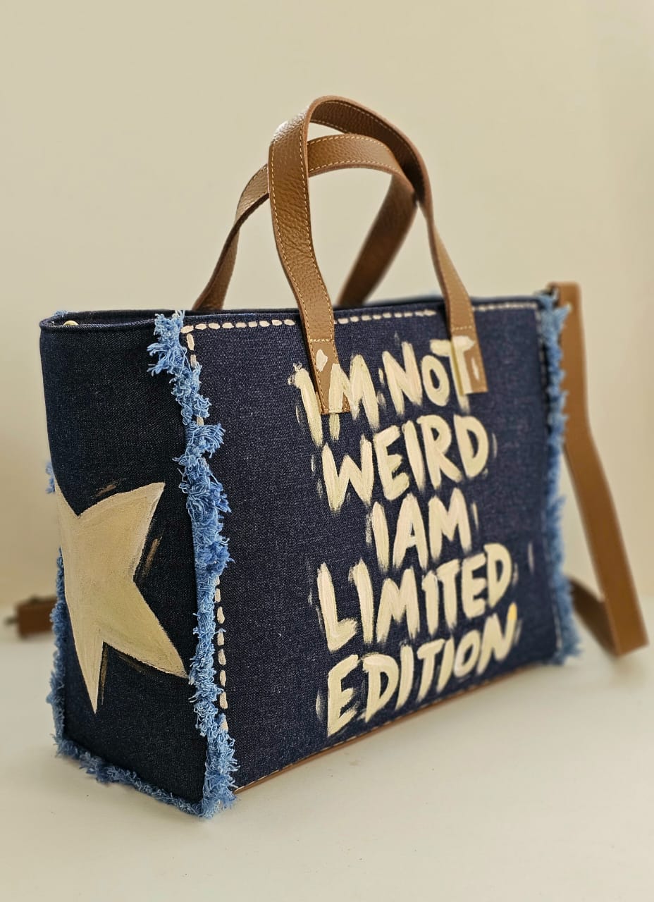 Jeans Tote Bag Jeans X Im Not Weird