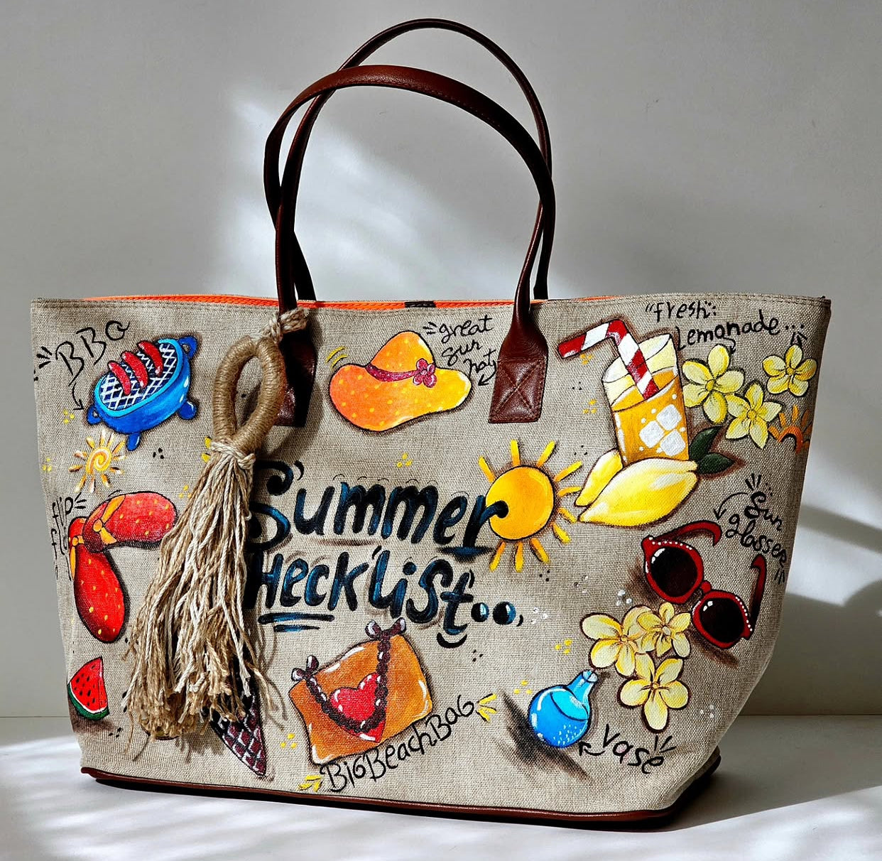 Beach Bags with Tassel