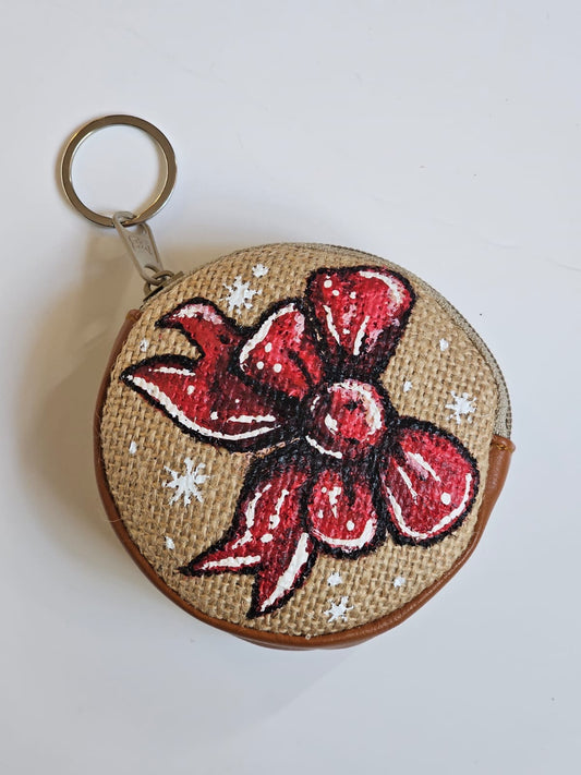 Red Ribbon Coin Purse