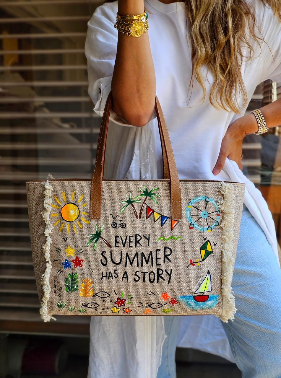 Large Beach Bag X Summer Story