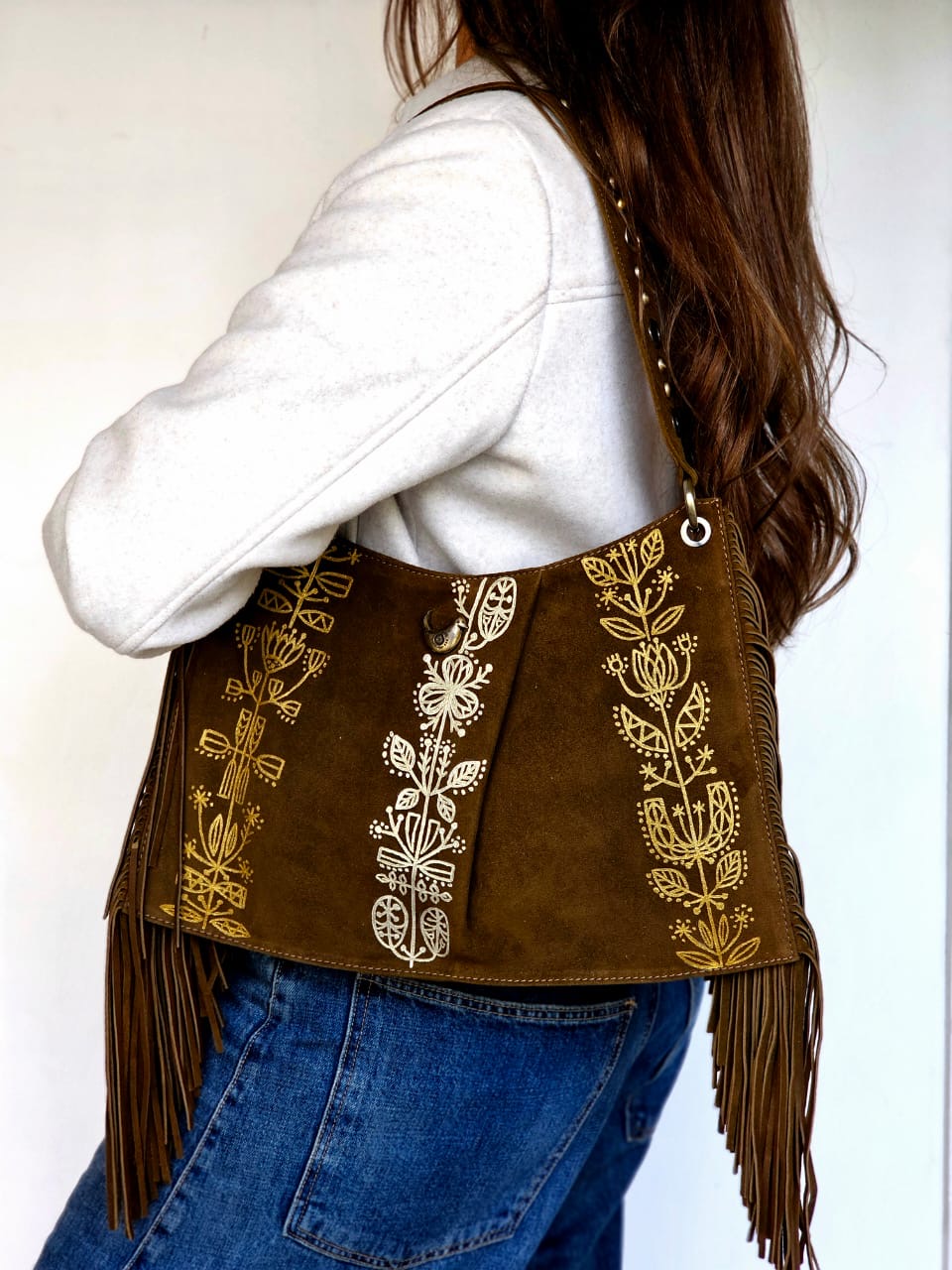 Shoulder Bag Side Fringes