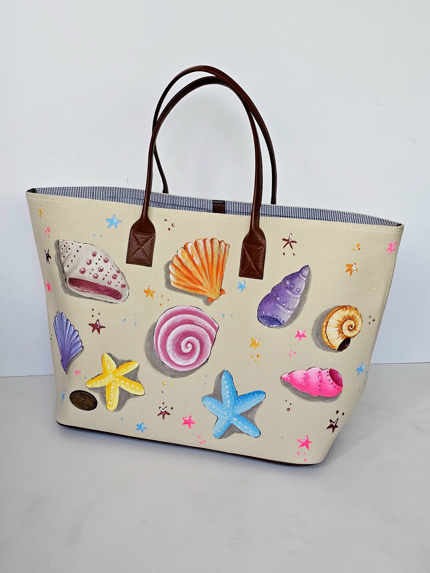 Beach Bag X Colorful Seashells