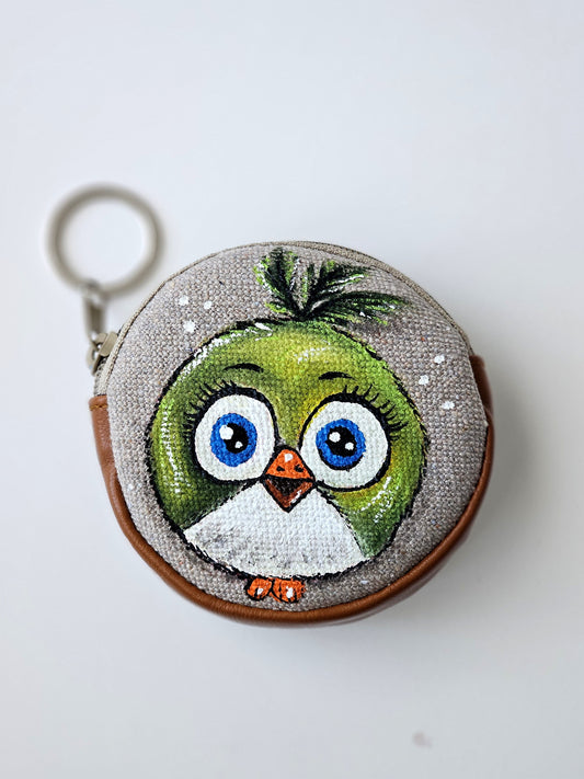 Coin Purse Green Bird