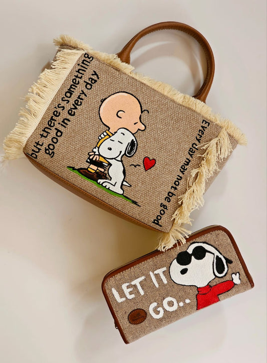 Mini Tote Bag Snoopy + Wallet