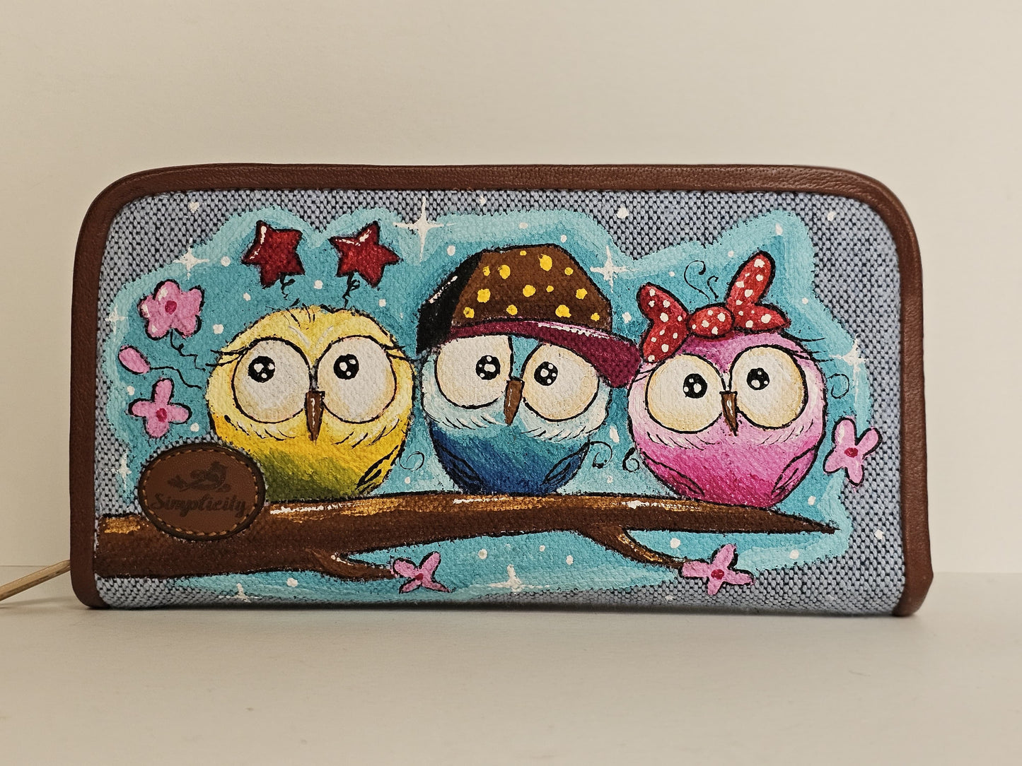 Fabric Wallets 3 Owls