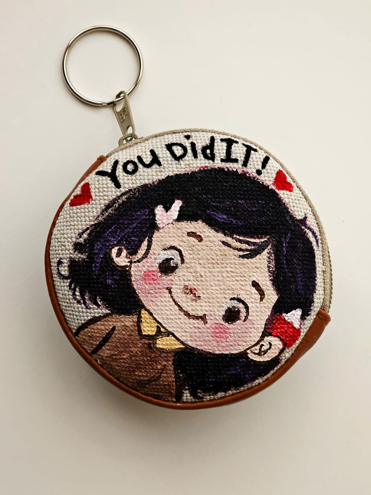 Coin Purse X Girl with Black Hair