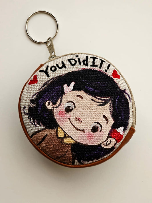 Coin Purse X Girl with Black Hair