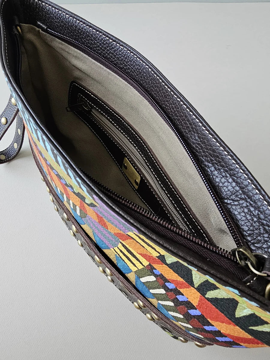 Studs Clutch Black X Patterns