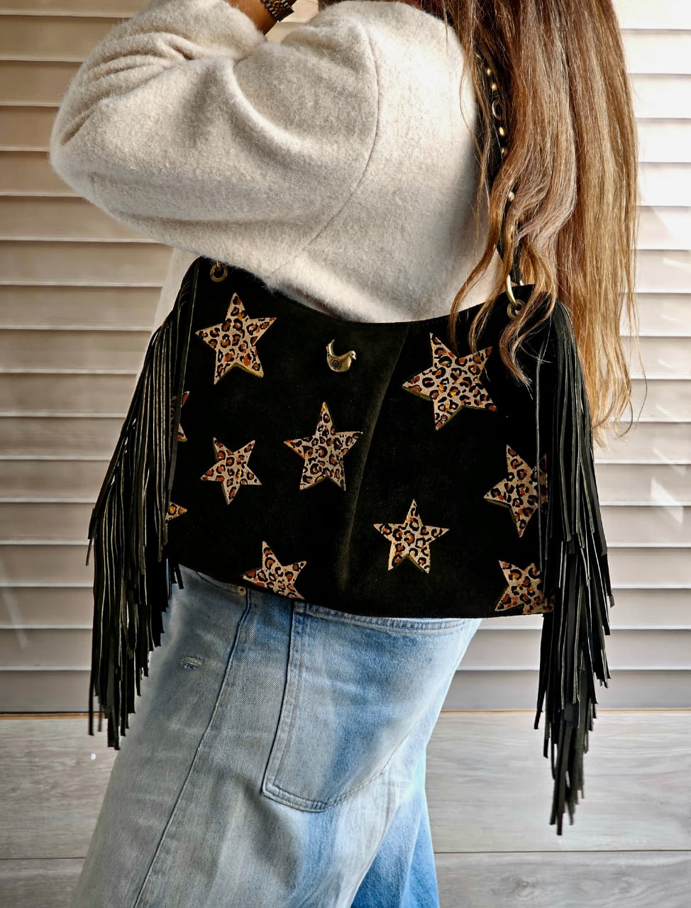 Shoulder Bag Side Fringes