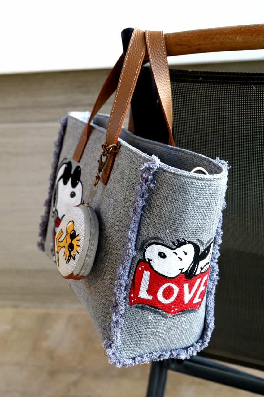 Grey Tote Bag