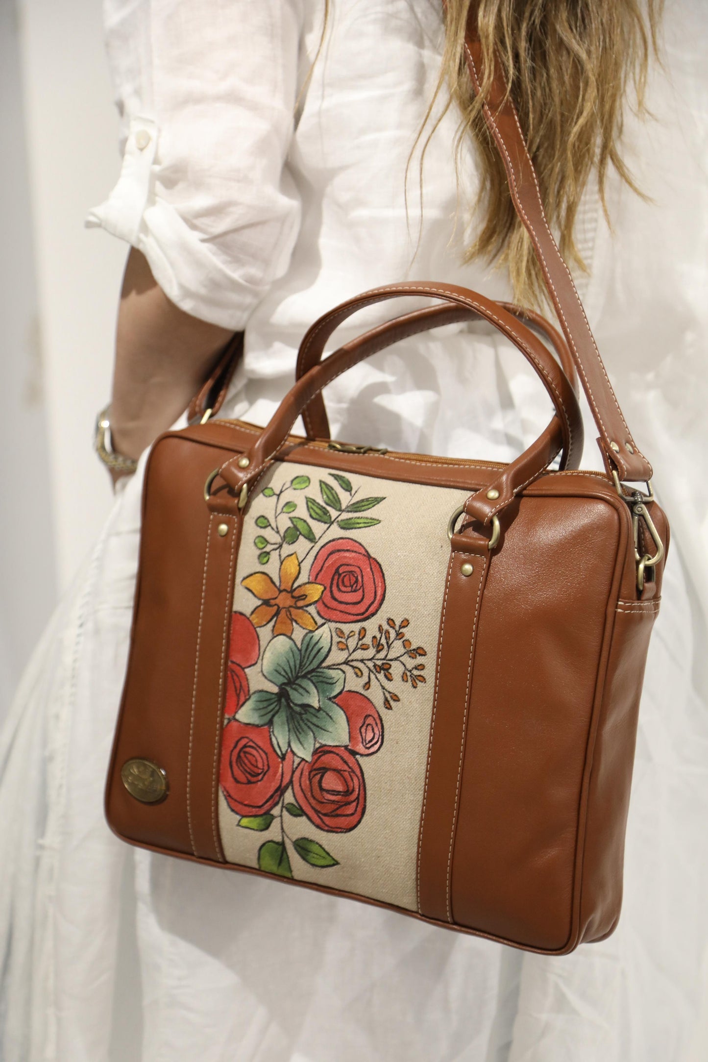 Laptop Bag X Flowery Design